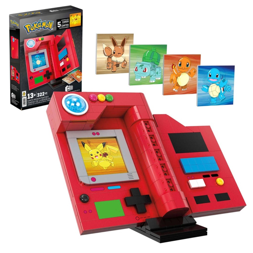 MEGA Pokemon Kanto Region Pokedex Collector Building Kit-New - Picture 7 of 11
